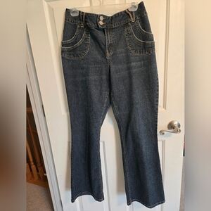 Fashion Bug Dark Blue Flare Jeans